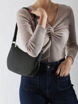 Baguette-tas Sixty Leder Nathan baume Zwart nathan 1932 60-vue-porte